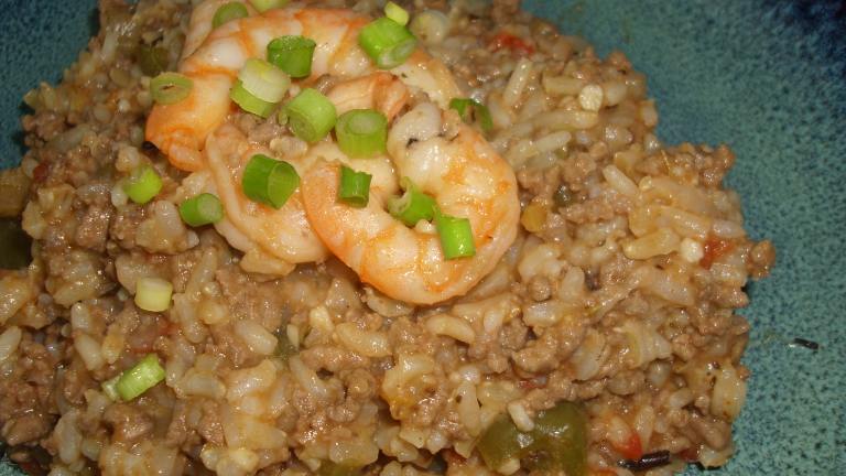 Dirty Brown Rice With Shrimp created by Karen Elizabeth