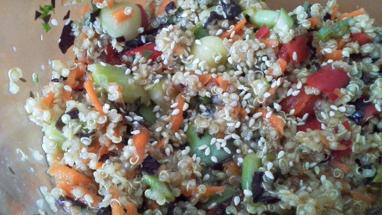Asian Quinoa Salad Created by threeovens
