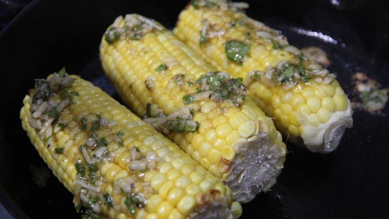 Sweet Corn With Parmesan and Cilantro Created by Leggy Peggy