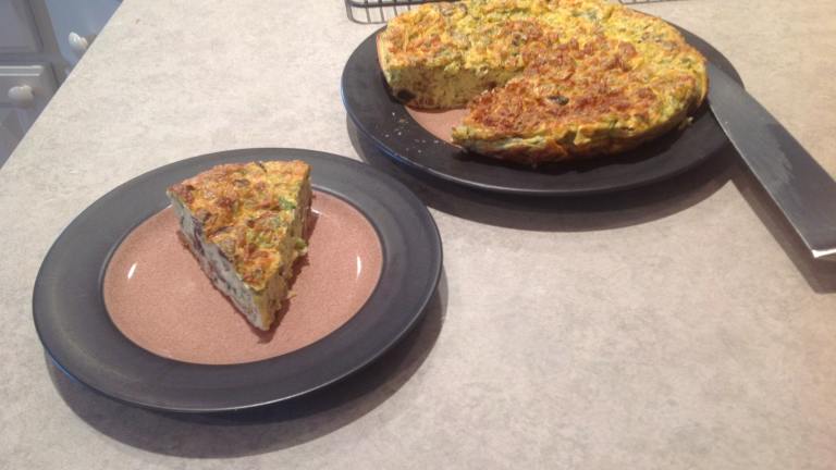 Crustless Herb and Mushroom Quiche created by dianna619