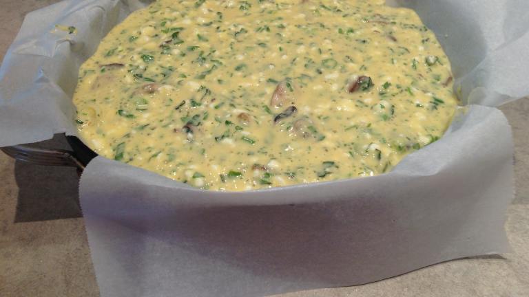 Crustless Herb and Mushroom Quiche Created by dianna619