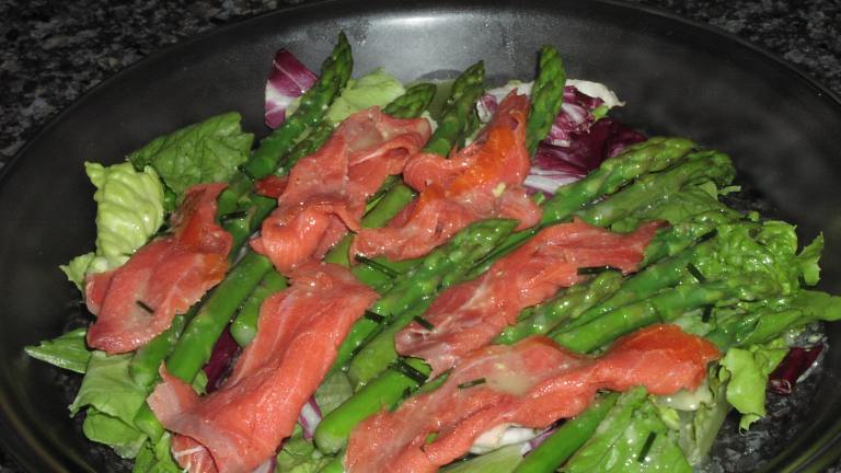 B.C. Asparagus and Smoked Salmon Salad With Chive Vinaigrette Created by teresas