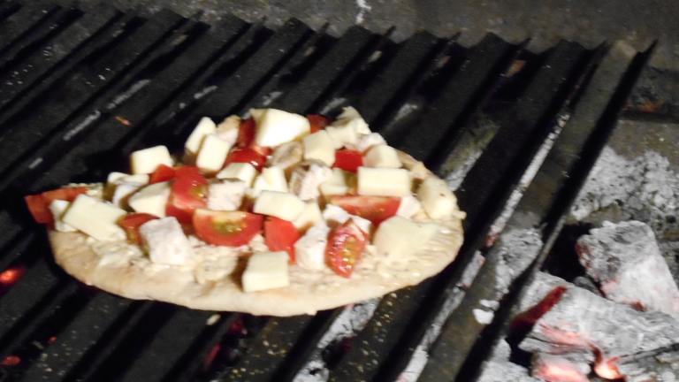 Grilled Chicken Pizza With Alabama White Sauce created by MsPia