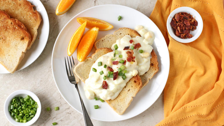Creamed Eggs on Toast Created by DeliciousAsItLooks