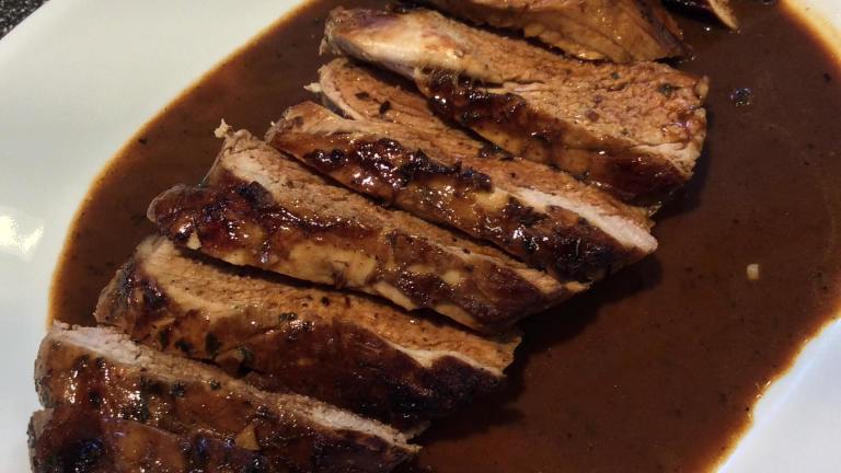 Pork Tenderloin With Pan Sauce Created by Outta Here