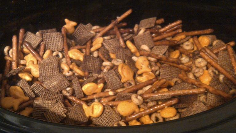 Snack Mix (Nuts & Bolts) Slow-Cooker Recipe Created by rcdttp