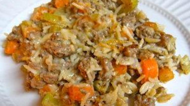 Creamy Beef & Rice Casserole created by Faux Chef Lael