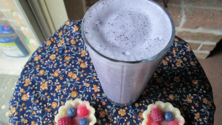 Cinnamon Blueberry Smoothie Created by DailyInspiration