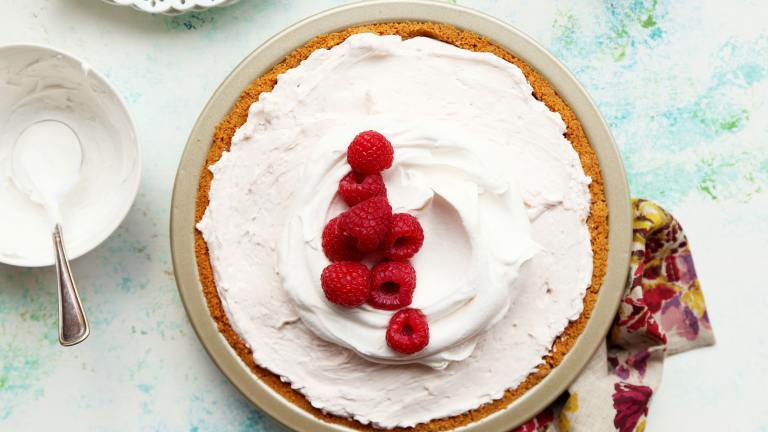Raspberry and Cream Frozen Yogurt Pie Created by Jonathan Melendez 