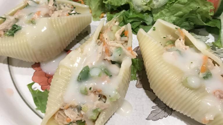 Tuna-Stuffed Jumbo Shells Recipe created by Vicki Kaye