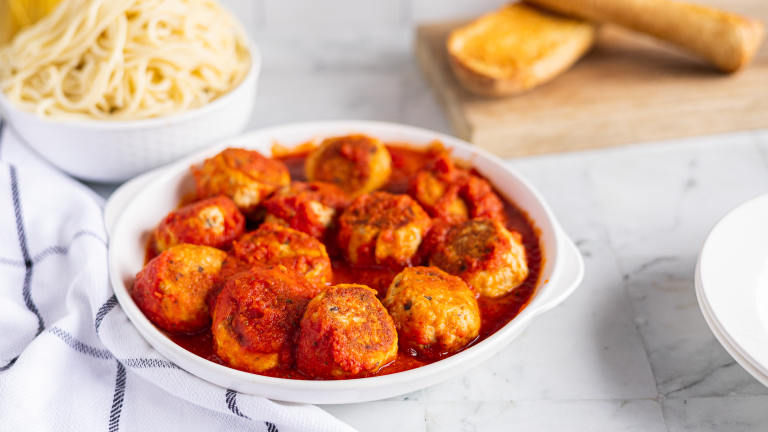 Chicken Meatballs For Spaghetti and Meatballs Created by LimeandSpoon