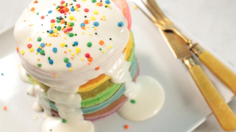 Rainbow Pancakes Recipe Food