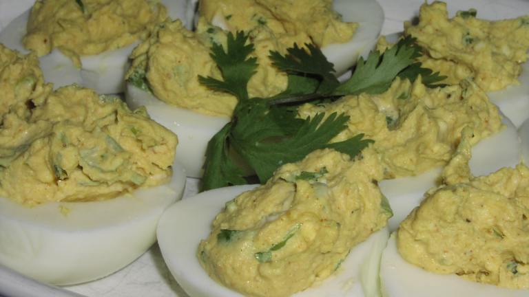 Curry Deviled Eggs With Cilantro created by teresas