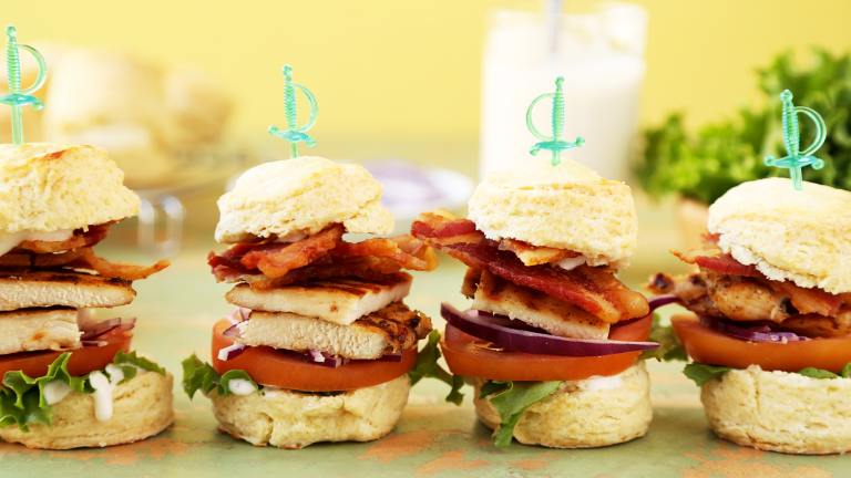 Chicken Bacon Ranch Sliders created by Jonathan Melendez 