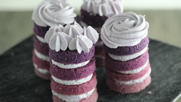 Mini Floral Ombre Cake Created by Food.com