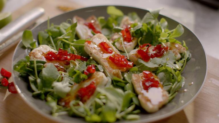 Halloumi With Quick Sweet Chilli Sauce Created by Nigella Lawson