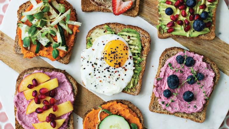 Pink Cream Cheese Toast from Weekday Weekend created by Food.com