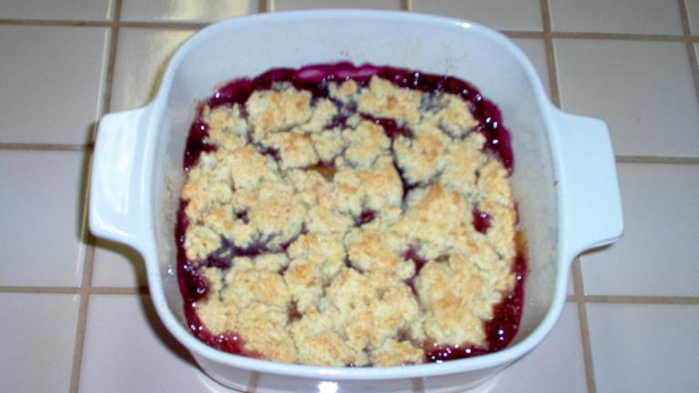 Blueberry and Peach Cobbler Created by Dorel