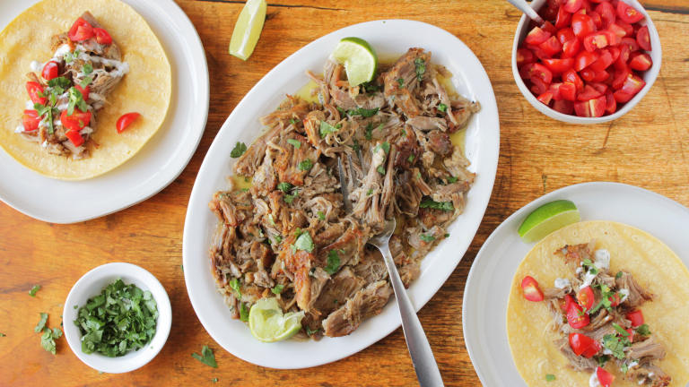 Instant Pot or Slow Cooker Pork Carnitas Created by DeliciousAsItLooks