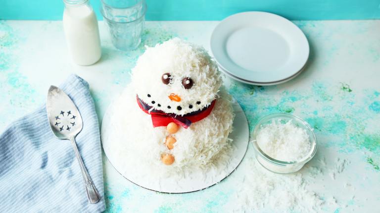 Snowman Snowball Cake Created by Jonathan Melendez 