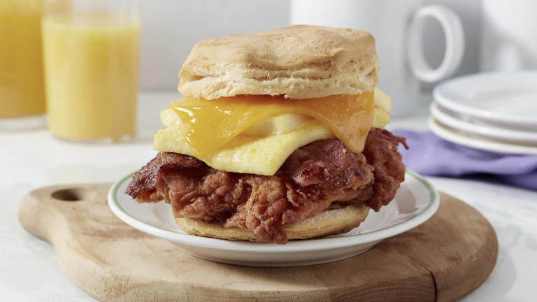 Copycat Chick-Fil-A Chicken Egg & Cheese Biscuit created by EmKenBken