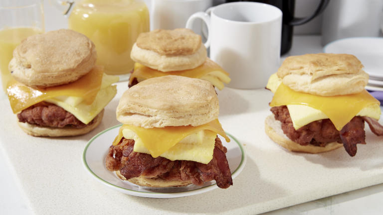 Copycat Chick-Fil-A Chicken Egg & Cheese Biscuit Created by EmKenBken