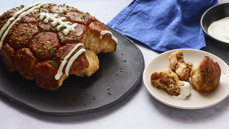 Football Buffalo Chicken Monkey Bread Created by Andrew Purcell
