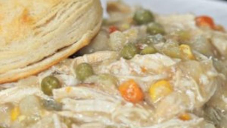 INSTANT POT LIGHT CHICKEN POT PIE (FREEZER MEAL) Created by Chef Emanuela