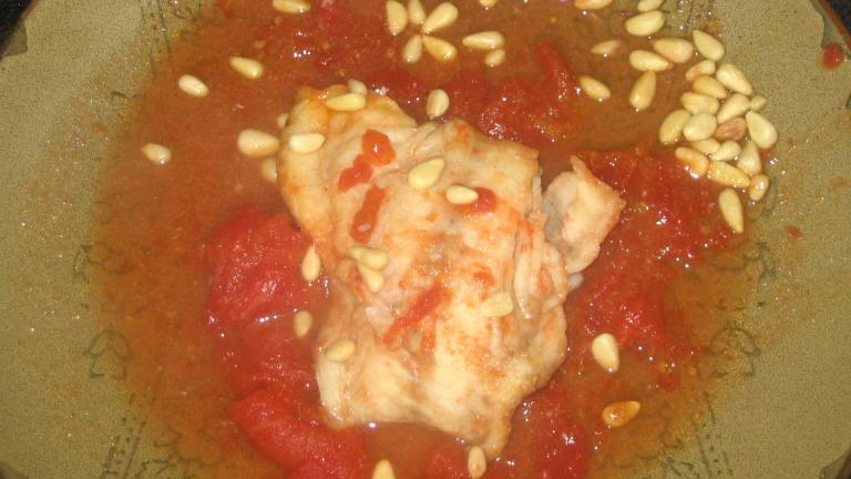 Zesty Tomato-Garlic Fish Created by spatchcock