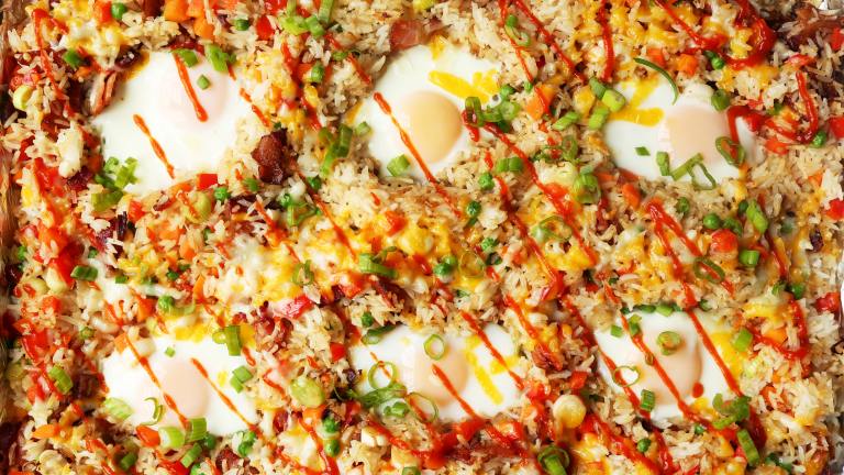 Sheet Pan Breakfast Fried Rice created by Jonathan Melendez