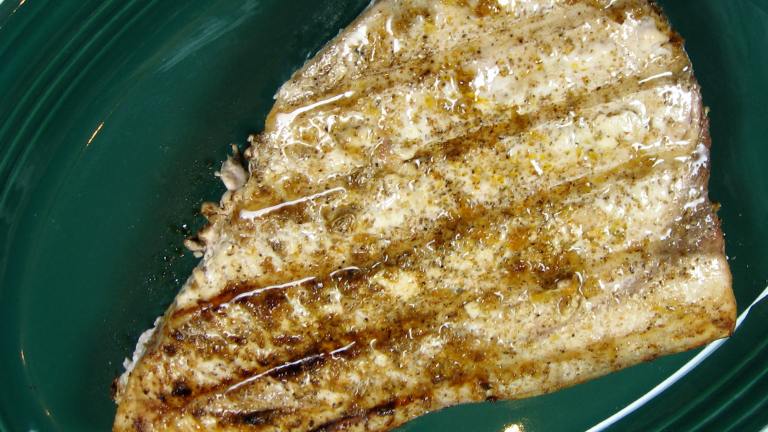 Cajun-Style Grilled Swordfish Created by dianegrapegrower