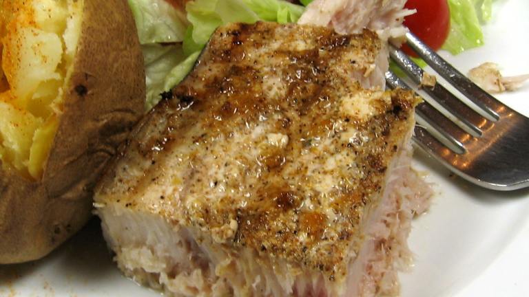 Cajun-Style Grilled Swordfish Created by dianegrapegrower