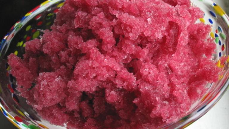 Pear and Cranberry Granita Created by flower7