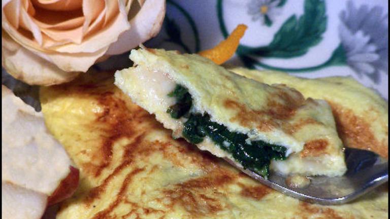 French Omelet With Spinach & Swiss Cheese Created by NcMysteryShopper