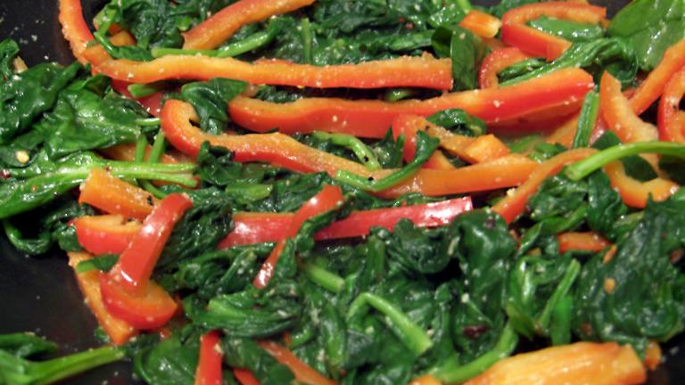 Garlic Spinach & Bell Peppers Created by Derf2440