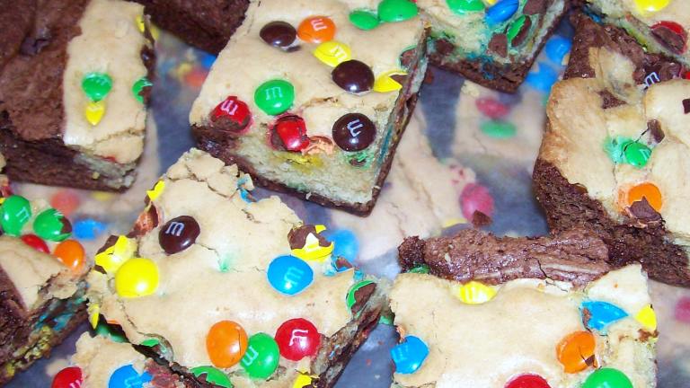 Double-Decker Confetti Brownies Created by Aunt Paula