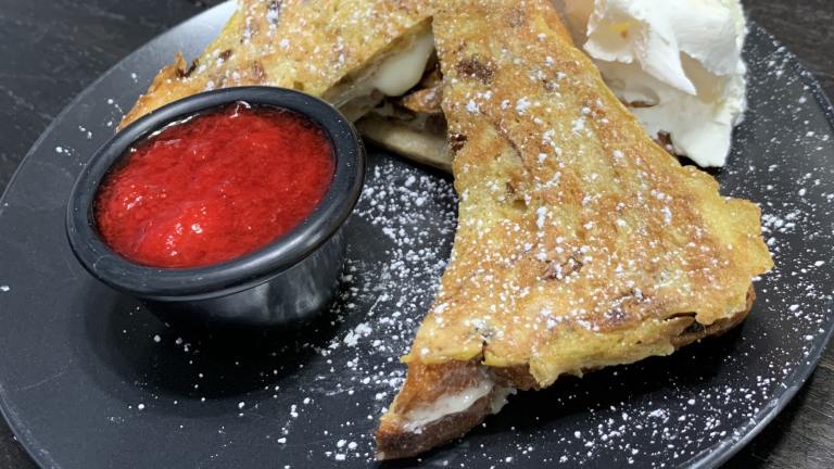 Cream Cheese Stuffed French Toast W/Strawberries and Whip Cream Created by Sharon M.