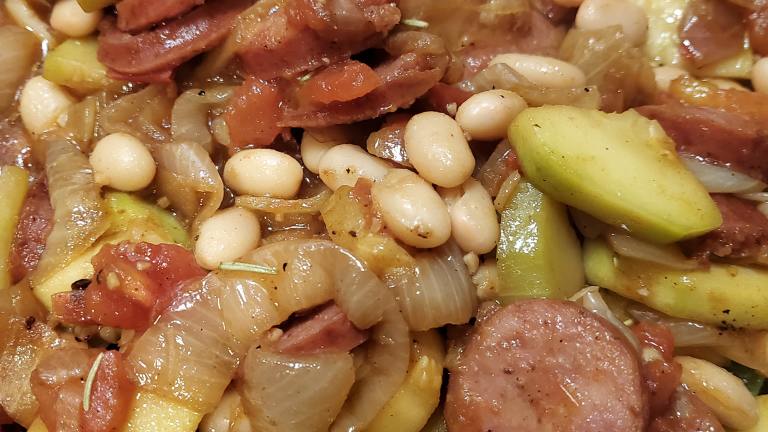 Kielbasa With Tomatoes and White Beans Created by Speve I.