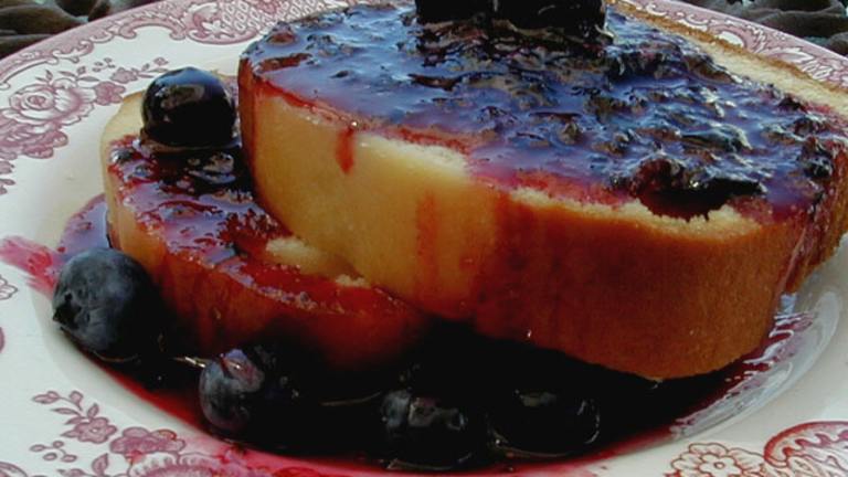 Yummy and Simple Blueberry Sauce (Goes With My Blueberry Scones! Created by Ms B.