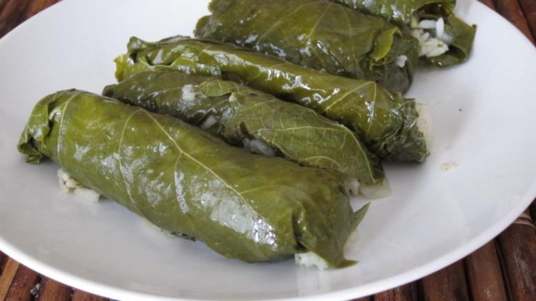 Dolmathes (Stuffed Grape Leaves) Created by Dr. Jenny