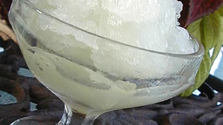 Italian Lemon Ice (Granita) created by Ms B.