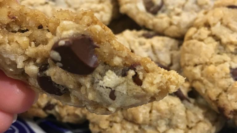 Yummy Oatmeal Coconut Chocolate Chip Cookies Created by happyheartbakery