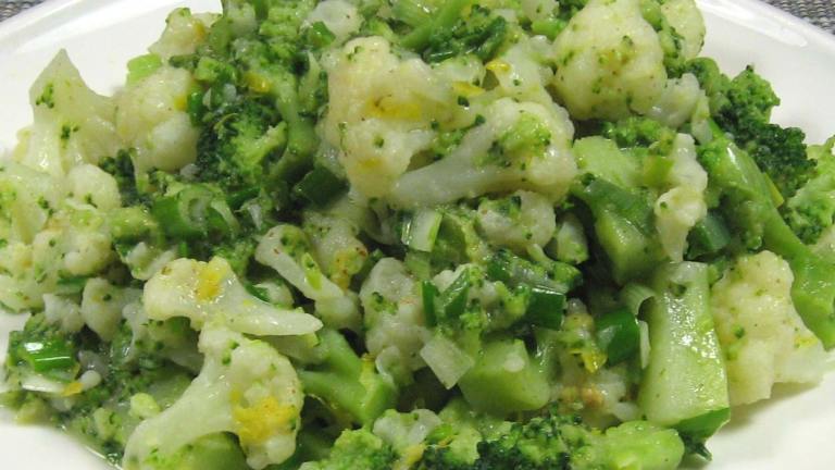 Cauliflower and Broccoli with Mustard, Chive and Lemon created by dianegrapegrower