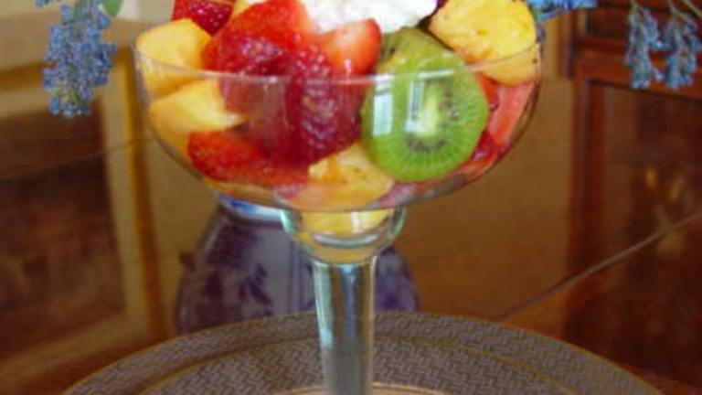 Caribbean Fruit Salad With Coconut Cream Dressing created by Bev I Am