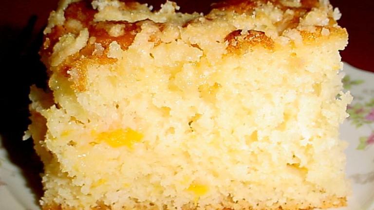 Old-Fashioned Peach Cake Created by True Texas