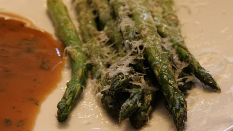 Roasted Asparagus with Brown Butter and Pecorino Created by Dr. Jenny
