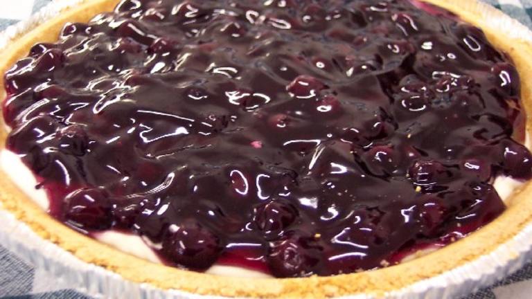 Easy Blueberry Cream Cheesecake Created by HeatherFeather