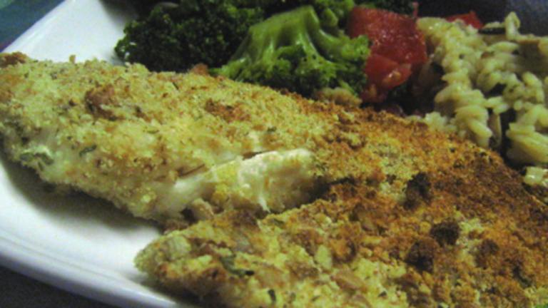 Nutty Oven Fried Fish created by Caroline Cooks