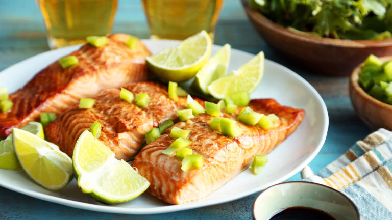 Beer and Lime Marinated Salmon Created by Jonathan Melendez 