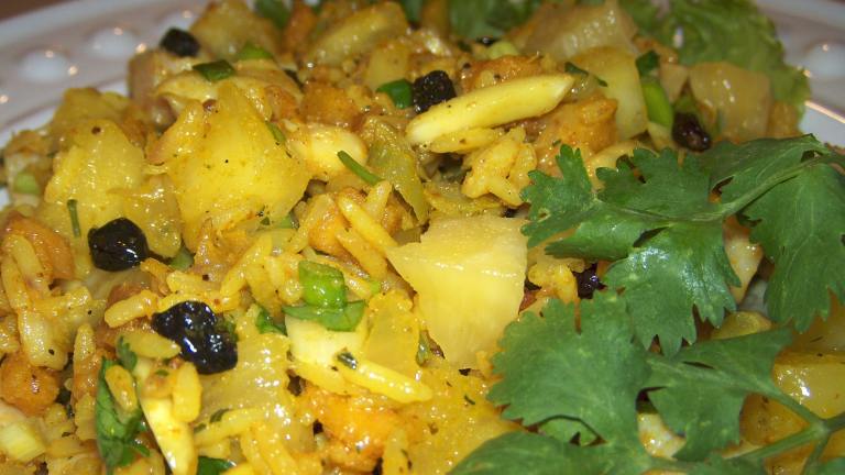 Curried Rice and Fruit Salad Created by Elly in Canada